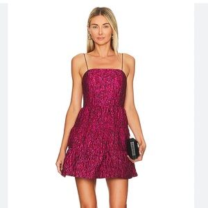 Alice + Olivia Magenta Mini Dress